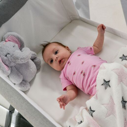 CANGAROO dekica za bebe sa igračkom, Slon sivi