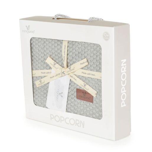CANGAROO dekica za bebe Popcorn, Siva