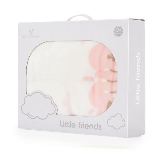CANGAROO dekica za bebe Little friends, Pink