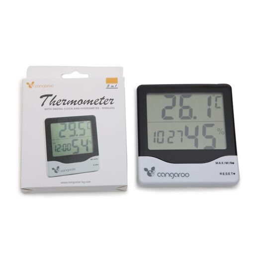 CANGAROO 3u1 termometar sa digitalnim satom i higrometrom
