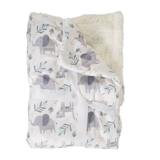 CANGAROO dekica za bebe Shaggy, Siva