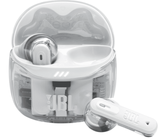 Slušalice bluetooth potpuno bežične JBL TUNE FLEX 2 prozirno bijele