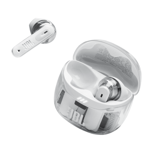 Slušalice bluetooth potpuno bežične JBL TUNE FLEX 2 prozirno bijele