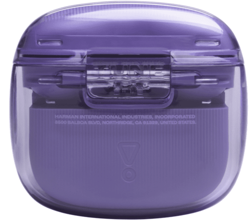 Slušalice bluetooth potpuno bežične JBL TUNE FLEX 2 prozirno ljubičaste