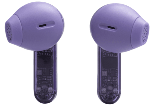 Slušalice bluetooth potpuno bežične JBL TUNE FLEX 2 prozirno ljubičaste