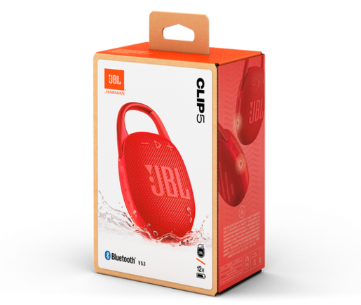 Zvučnik prijenosni bluetooth JBL CLIP 5 crveni