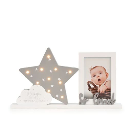 CANGAROO drveni okvir za sliku sa noćnim svjetlom