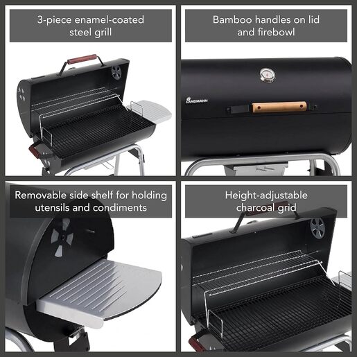 LANDMANN roštilj na ugalj Black Taurus 49 x 104 x 104 cm – model 31421