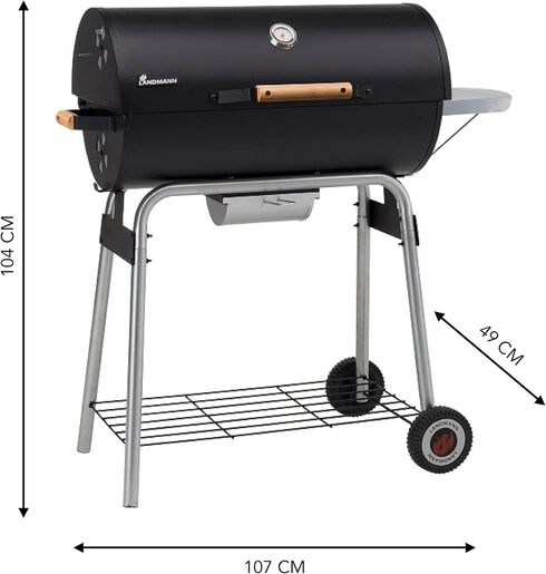 LANDMANN roštilj na ugalj Black Taurus 49 x 104 x 104 cm – model 31421