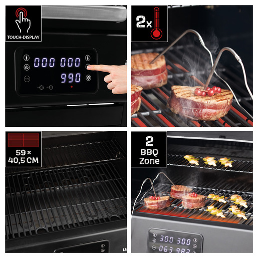 LANDMANN električni roštij 121x57x116CM 3200W 01192