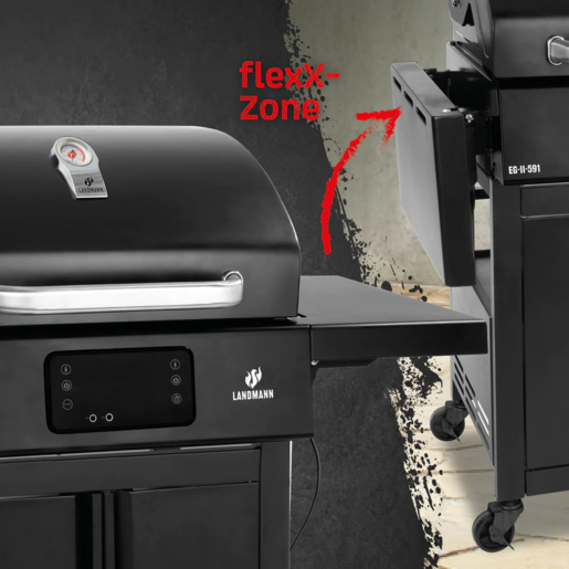 LANDMANN električni roštij 121x57x116CM 3200W 01192