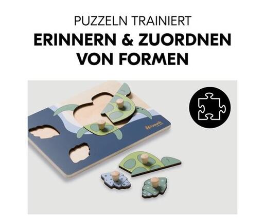 HAUCK drvene puzzle Kornjača