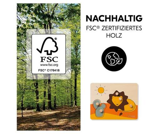 HAUCK drvene puzzle Lav