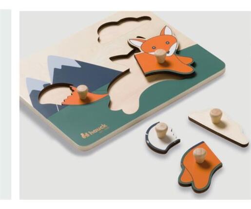 HAUCK drvene puzzle Lisica