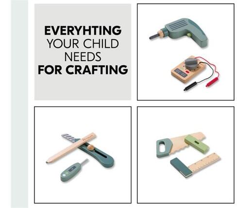 HAUCK drveni set za alat Learn to Work