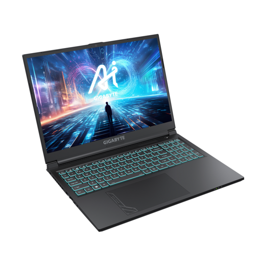 Gigabyte Gaming laptop G6 KF-H3EE894KD, 16" WUXGA IPS 165Hz, Intel Core i7-13620H, 16GB DDR5 RAM, 1TB SSD, NVIDIA GeForce RTX 4060 8GB, FreeDOS