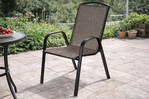 Fieldmann vrtna stolica FDZN 5111 – politekstil, bež-crna