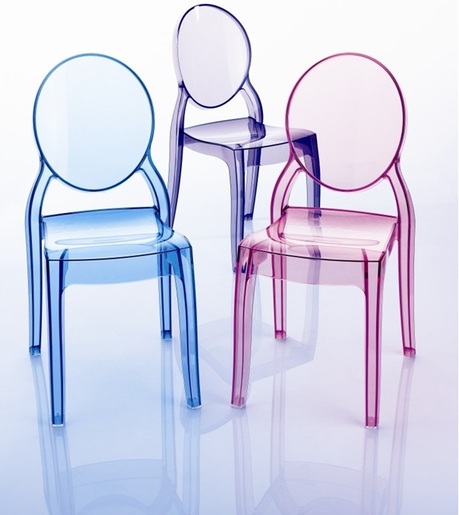 SIESTA Baby Elizabeth stolica - pink transparent