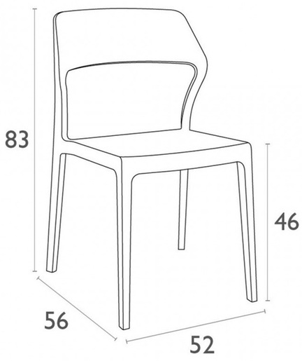 SIESTA Snow stolica - maslinasto zelena
