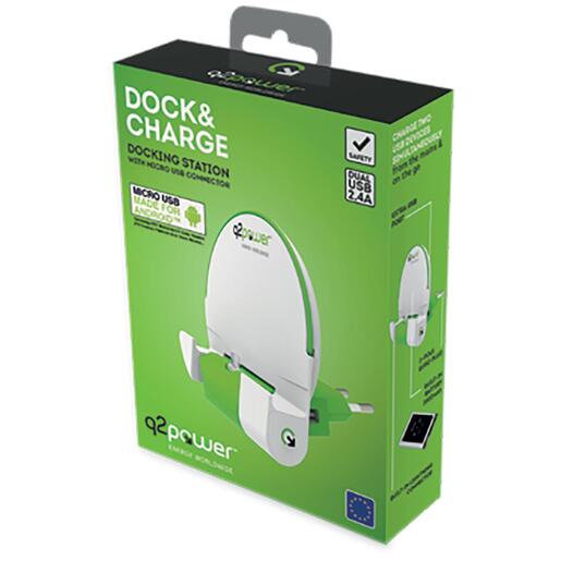 q2power Docking station sa micro USB konektorom - DOCK&CHARGE M EURO
