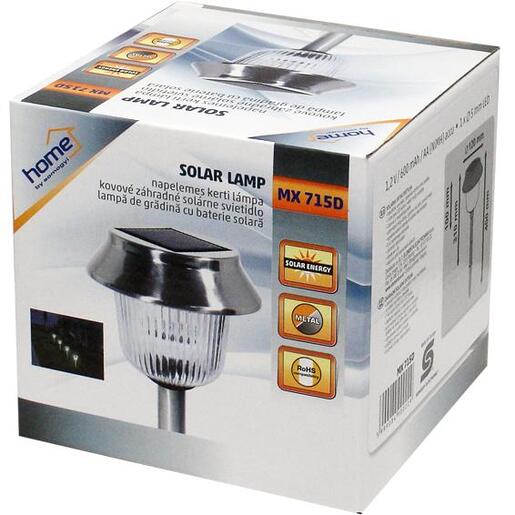 home Solarna vrtna LED lampa, metalna - MX 715D
