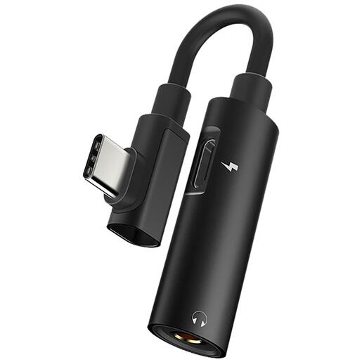 hoco. Adapter 2in1, USB type C na type C / 3.5mm - LS19 Type-C to 3.5 mm