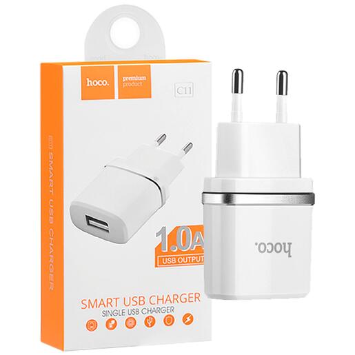 hoco. Punjač kućni za smartphone, tablete, 1.0A - C11 Smart single USB