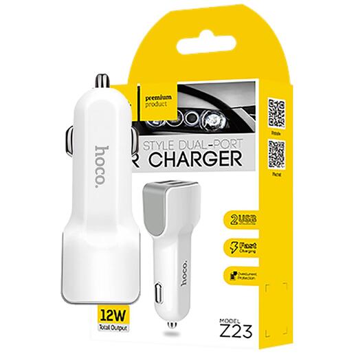 hoco. Auto punjač za smartphone, USB, 5V / 2.4A - Z23 Grand Style