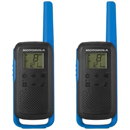 Motorola Walkie Talkie, domet 8 km, 16 kanala, plava - TLKR T62 BL