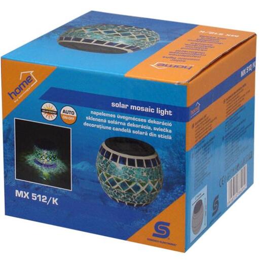 home Solarna vrtna dekorativna svjetiljka,ukrasni svjećnjak,plavi - MX 512/K