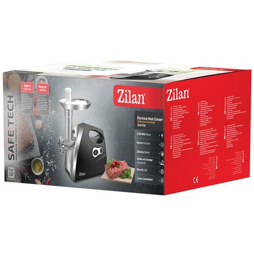Zilan Mašina za mljevenje mesa, snaga 1200 W, crna - ZLN7598 BK