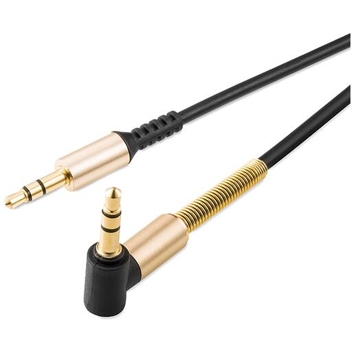 hoco. Audio kabel 3.5mm, dužina 1.0 metara, crni - UPA02 Spring Audio AUX  BK