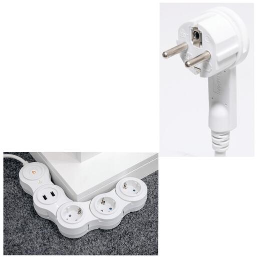 home Produžni kabel,SMART,podesivi,3 utičnice,1.5mm²,USB,WiFi - NVH 03K/WIFI
