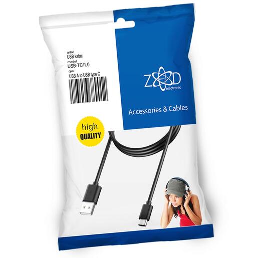 ZED electronic USB A na USB micro kabel, type C, dužina 1.0 metar - USB-TC/1,0