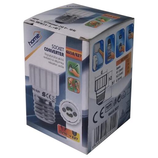 home Adapter za sijalično grlo GU27 na GU10 - GU10/E27