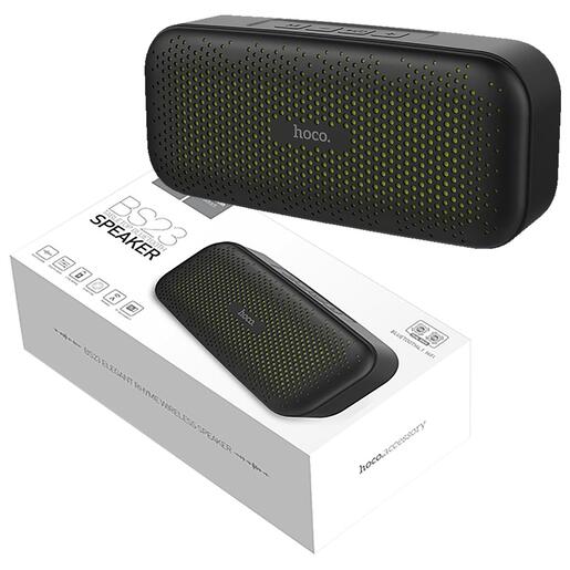 hoco. Zvučnik bežični, Bluetooth, 1200 mAh, 3 h, 5 W, crna - BS23 Elegant rhyme