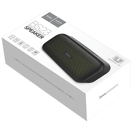 hoco. Zvučnik bežični, Bluetooth, 1200 mAh, 3 h, 5 W, crna - BS23 Elegant rhyme