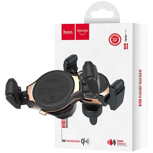 hoco. Auto punjač, bežični, za smartphone, USB, 5 V / 10 W - S1