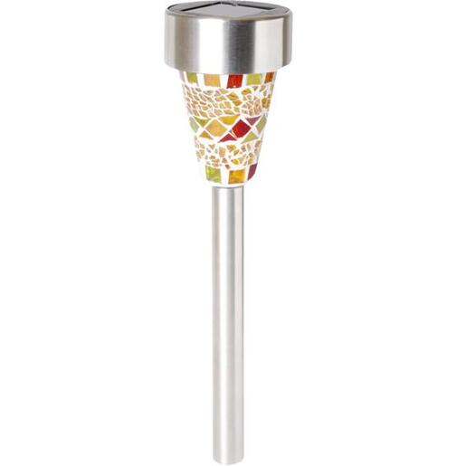 home Solarna vrtna LED lampa, mozaik, staklo / metal - MX 459/1