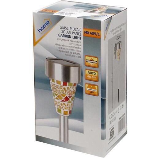 home Solarna vrtna LED lampa, mozaik, staklo / metal - MX 459/1