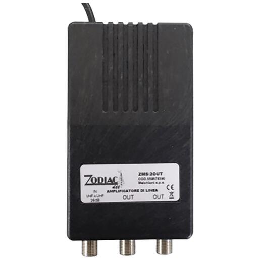 ZODIAC Pojačalo antensko, 1 ulaz 2 izlaza, 20/20dB - ZMS /2OUT