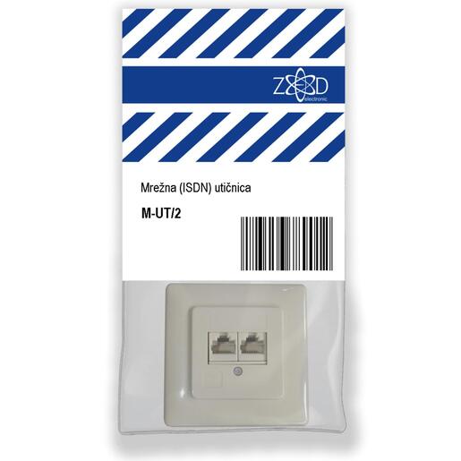 ZED electronic Mrežna / ISDN utičnica, 2 x RJ45 - M-UT/2