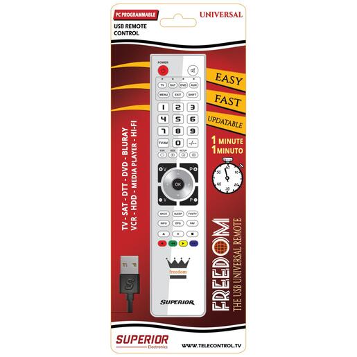 Superior Daljinski upravljač, za 4 uređaja, PC programiranje - SUPERIOR 4:1 FREEDOM - white
