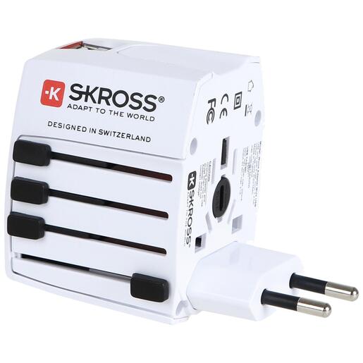 SKROSS Adapter, Putni (Travel), + 2 x USB za punjenje, 2100mAh  - 1.302930
