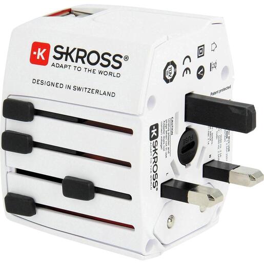 SKROSS Adapter, Putni (Travel), + 2 x USB za punjenje, 2100mAh  - 1.302930