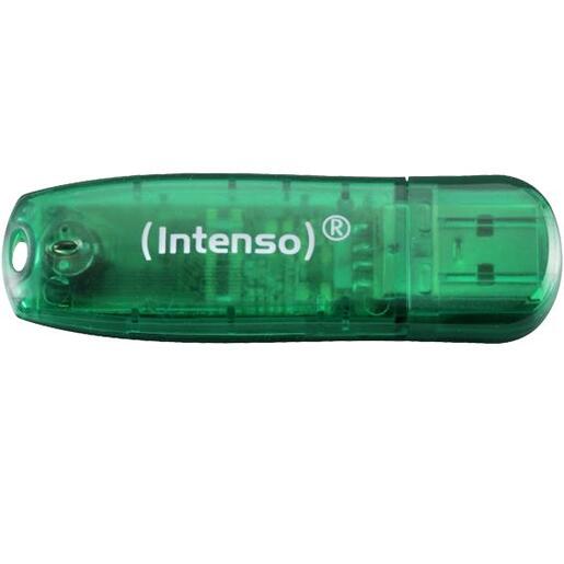 (Intenso) USB Flash drive 8GB Hi-Speed USB 2.0, Rainbow Line, ZELENI - USB2.0-8GB/Rainbow