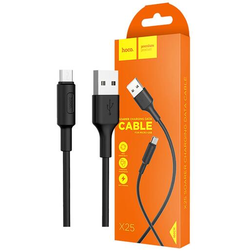 hoco. USB kabel za smartphone, micro USB kabel, 1 met., 2 A, crna - X25 Soarer Micro USB, Black