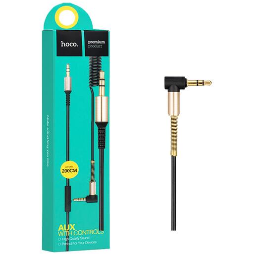 hoco. Audio kabel 3.5mm sa mikrofonom, dužina 2.0 metara - UPA02 Spring Audio AUX MIC