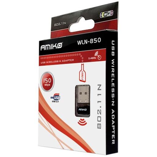 Amiko Wi-Fi mrežna kartica, USB, 2.4GHz - WLN-850