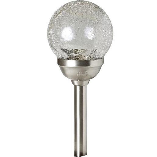 home Solarna vrtna LED lampa, staklena sfera - MX 826